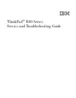 Preview for 1 page of IBM ThinkPad R40e Troubleshooting Manual