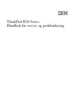 Preview for 1 page of IBM THINKPAD R50 series (Norwegian) Håndbok For Service Og Problemløsing