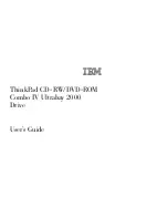 Preview for 1 page of IBM ThinkPad Ultrabay 2000 Drive User Manual