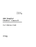 IBM ThinkPad UltraPort Camera II User Reference Manual preview