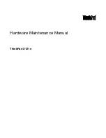 Preview for 1 page of IBM THINKPAD X121E Hardware Maintenance Manual