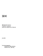 Предварительный просмотр 1 страницы IBM ThinkPad X30, ThinkPad X31 (MT 2672 Hardware Maintenance Manual