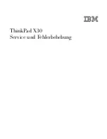 Preview for 3 page of IBM ThinkPad X30, ThinkPad X31 (MT 2672 Service Und Fehlerbehebung