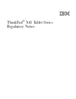 Preview for 2 page of IBM THINKPAD X41 Regulatory Notice