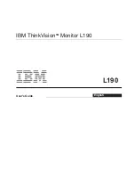 Предварительный просмотр 2 страницы IBM ThinkVision L190 User Manual