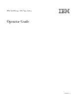 IBM TotalStorage 3494 Tape Library Operator'S Manual предпросмотр