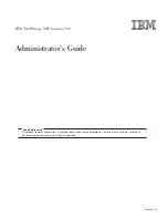 Preview for 1 page of IBM TotalStorage NAS Gateway 500 Administrator'S Manual