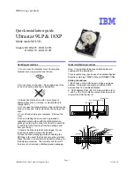 IBM Ultrastar 18XP Installation Manual preview