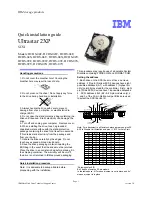 IBM Ultrastar 2XP Quick Installation Manual preview