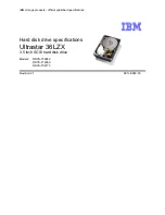 Предварительный просмотр 1 страницы IBM Ultrastar 36LZX Specifications