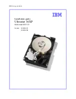 Preview for 1 page of IBM Ultrastar 36XP Installation Manual