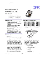 IBM Ultrastar 73LZX Quick Installation Manual предпросмотр