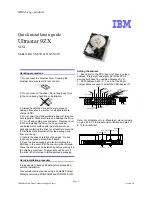 Предварительный просмотр 1 страницы IBM Ultrastar 9ZX Quick Installation Manual