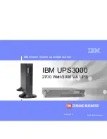 Предварительный просмотр 1 страницы IBM UPS3000 LV Manual