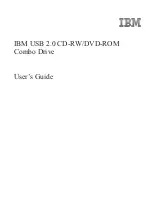 IBM USB2.0CD-RW/DVD-ROM Combo Drive User Manual preview