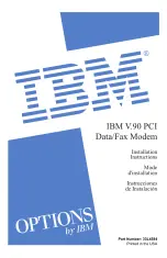 IBM V.90 PCI Installation Instruction preview