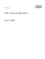 Предварительный просмотр 3 страницы IBM VXA-2 - Tape Drive - VXAtape User Manual