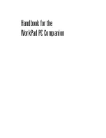 Предварительный просмотр 1 страницы IBM WorkPad Workpad Handbook