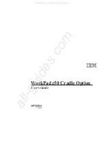 Предварительный просмотр 1 страницы IBM WorkPad z50 User Manual