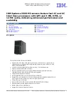 Preview for 1 page of IBM x3500 M3 7380 Operator'S Manual