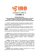 Preview for 1 page of IBO SANIBO 4 Instructions Manual