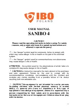 Preview for 10 page of IBO SANIBO 4 Instructions Manual