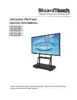 Preview for 1 page of iBoardTouch LTE55-003V+ Instruction Manual