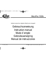 IBP MEDIPRO 100FN Instruction Manual preview