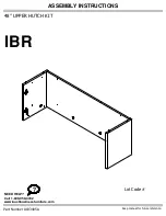 IBR 22UHP48MR Assembly Instructions Manual preview