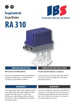 IBS RA 310 Operating Instructions Manual preview