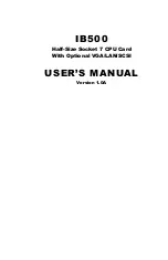 IBT Technologies IB500 User Manual preview