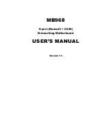 IBT Technologies MB968 User Manual preview