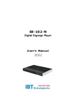 IBT Technologies SE-102-N User Manual preview