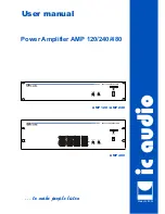 Предварительный просмотр 1 страницы IC Audio AMP 120 User Manual