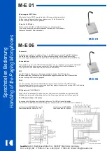 IC Audio M-E 01 Manual preview