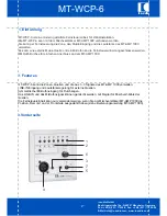 Preview for 12 page of IC Audio MT-WCP-6 User Manual