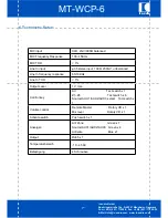 Preview for 15 page of IC Audio MT-WCP-6 User Manual