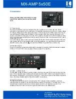 Предварительный просмотр 16 страницы IC Audio MX-AMP 5x50E User Manual