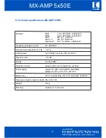 Предварительный просмотр 18 страницы IC Audio MX-AMP 5x50E User Manual