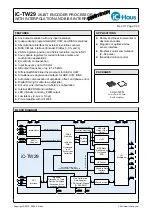 Preview for 1 page of iC-Haus iC-TW29 Manual