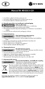 Preview for 3 page of IC IB-RD2253-C31 Manual