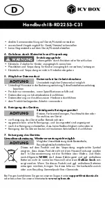 Preview for 5 page of IC IB-RD2253-C31 Manual