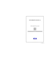 ICA SE1000 Operating Manual preview