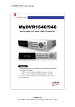 iCanTek myDVR1640/940 Operational Manual preview