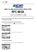 Icar RPC 8BGA Resetting Manual preview