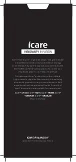 Preview for 17 page of icare HOME TA022 Patient Manual