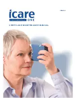 Preview for 1 page of Icare tonometer one User And Maintenance Manual