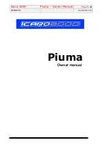 Preview for 1 page of ICARO 2000 Piuma Bip Owner'S Manual