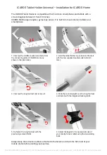 Preview for 2 page of ICAROS Tablet Holder Universal Installation