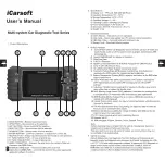 Предварительный просмотр 3 страницы iCarsoft B800 V2.0 User Manual